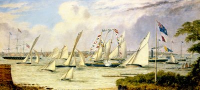 The Grand Regatta of the Royal Mersey Yacht Club by Henry Melling